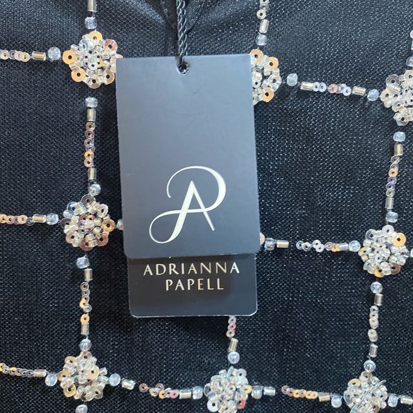 NWT Elegant Silk and Beaded Top. - Picture 7 of 8